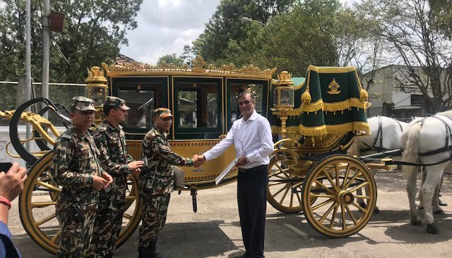 The Gold State Coach - Narayanhiti Palace Museum